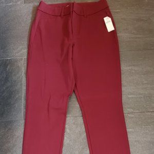 Old Navy work Pants In Burgundy Size 4
